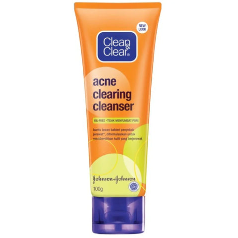 CLEAN & CLEAR ACNE CLEARING CLEANSER FACE WASH 100ML