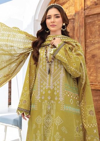 SAIRA BANO PRINT - EMBROIDERED LAWN D-04