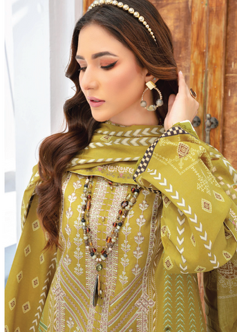 SAIRA BANO PRINT - EMBROIDERED LAWN D-04