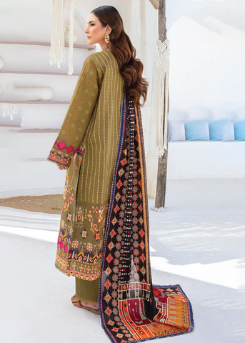 SAIRA BANO PRINT - EMBROIDERED LAWN D-06
