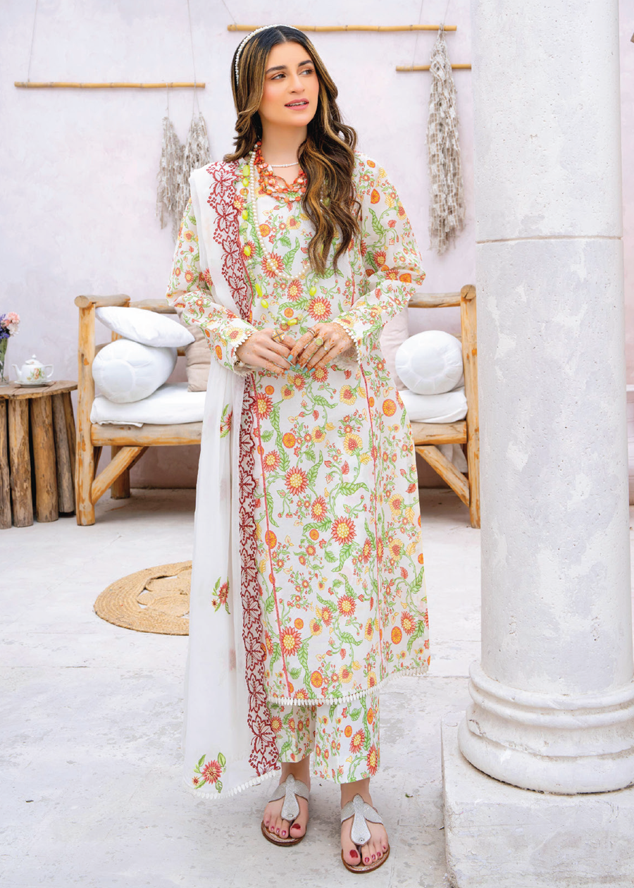 GARDENIA PRINKARI LAWN COLLECTION VOL-3-D-08