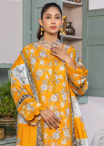 RANG-E-NOOR DIGITAL PRINT DOBBY LAWN D-04