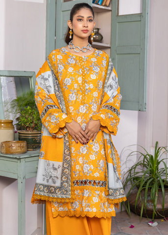 RANG-E-NOOR DIGITAL PRINT DOBBY LAWN D-04