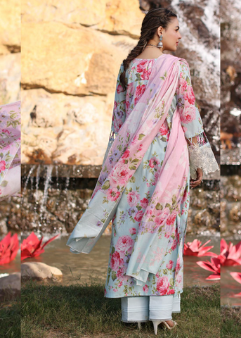 ELAF PRINT CHIKANKARI ECK-04B-GLACIELLA
