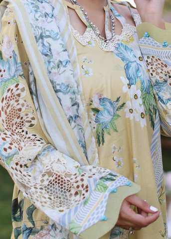 ELAF PRINT CHIKANKARI ECK-05A- CITRUS CRUSH