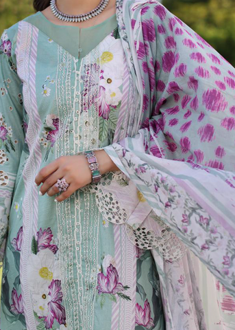 ELAF PRINT CHIKANKARI ECK-05B- CELESTIAL