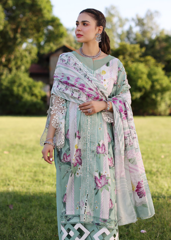 ELAF PRINT CHIKANKARI ECK-05B- CELESTIAL