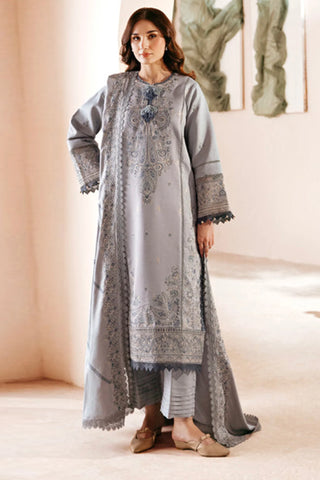 FLORENT SHADES OF WHITE EMBROIDERED SHAWL FL-5A