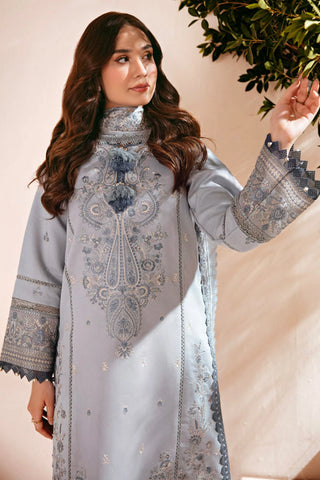 FLORENT SHADES OF WHITE EMBROIDERED SHAWL FL-5A