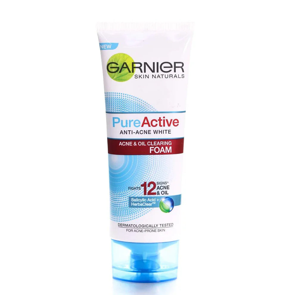 GARINER PURE ACTIVE ANTI-ACNE FACE WASH 100ML
