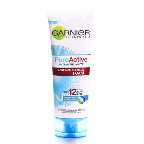 GARINER PURE ACTIVE ANTI-ACNE FACE WASH 100ML