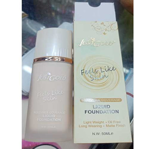 JUST GOLD FEELS LIKE SKIN LIQUID FOUNATION 50ML