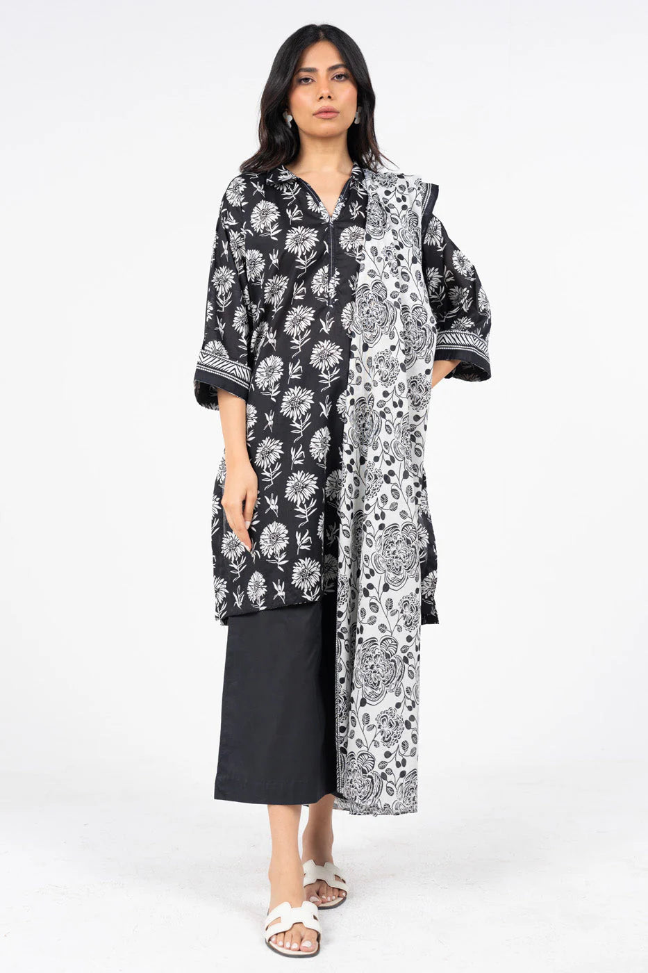 ALKARAM-3 PIECE -MSB-10-25-2-CHARCOAL GREY