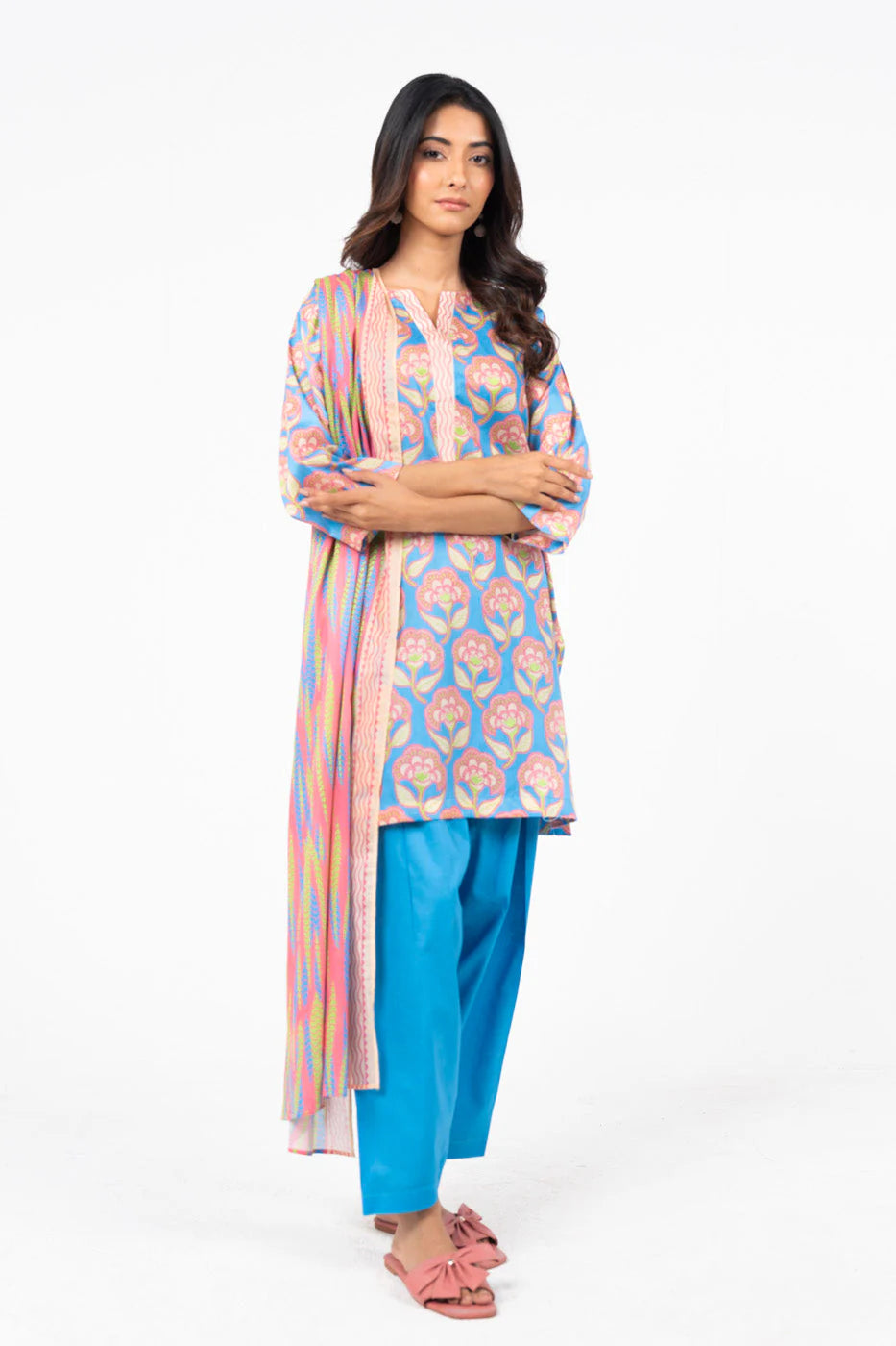 ALKARAM-3 PIECE -MSB-12-25-2-LUGHT BLUE