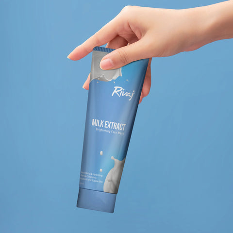 RIVAJ MILK EXTRACT BRITHENING FACE WASH 100ML
