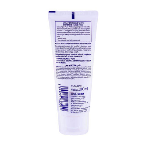 NIVA SPARKLING FACIAL FOAM 10X BRIGHTENING 100ML