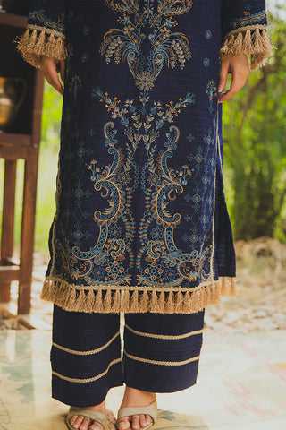 PERIDOT PEACH VELVET EMBROIDERED COLLECTION PR-382A