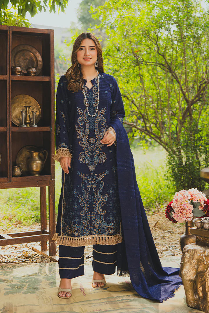 PERIDOT PEACH VELVET EMBROIDERED COLLECTION PR-382A