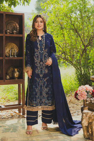 PERIDOT PEACH VELVET EMBROIDERED COLLECTION PR-382A