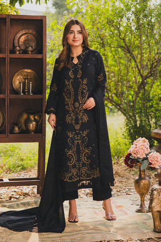 PERIDOT PEACH VELVET EMBROIDERED COLLECTION PR-382B