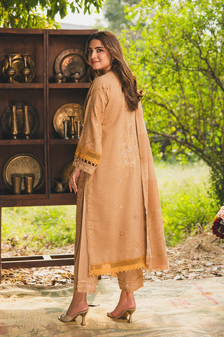 PERIDOT PEACH VELVET EMBROIDERED COLLECTION PR-383A