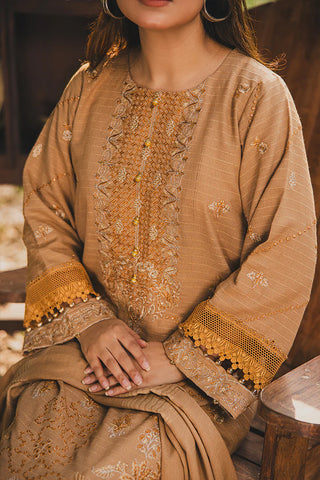 PERIDOT PEACH VELVET EMBROIDERED COLLECTION PR-383A