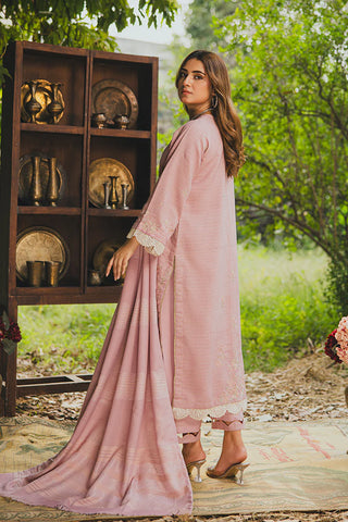 PERIDOT PEACH VELVET EMBROIDERED COLLECTION PR-384A