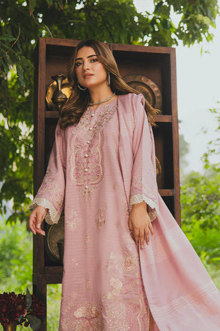 PERIDOT PEACH VELVET EMBROIDERED COLLECTION PR-384A