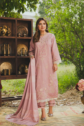 PERIDOT PEACH VELVET EMBROIDERED COLLECTION PR-384A