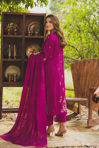 PERIDOT PEACH VELVET EMBROIDERED COLLECTION PR-384B