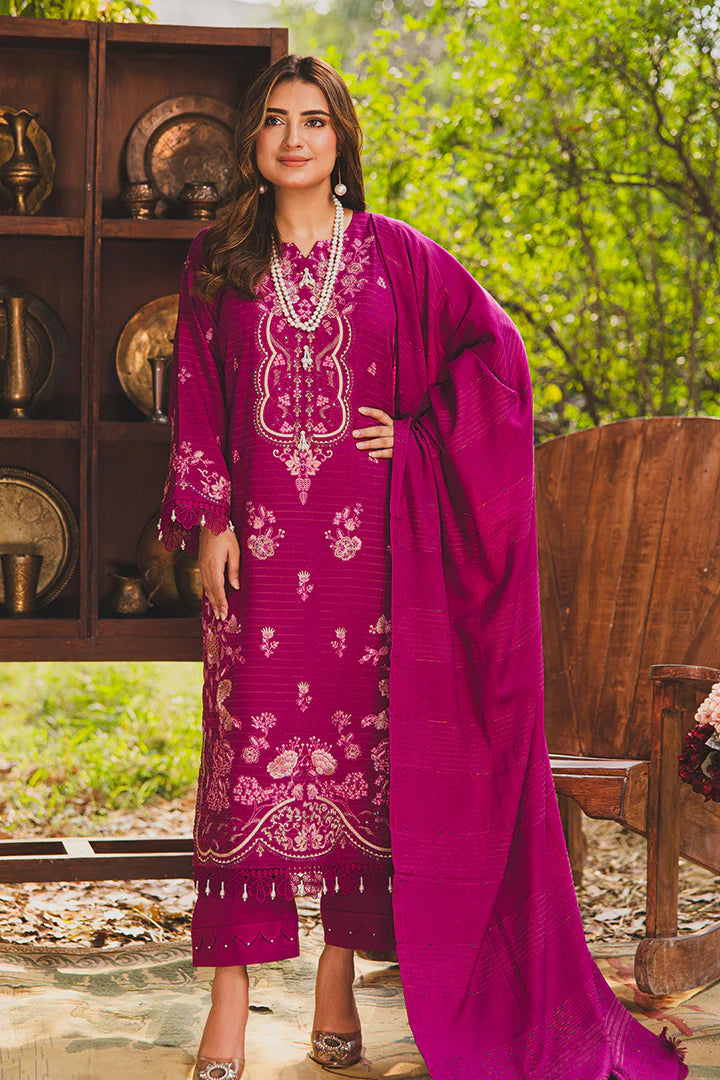 PERIDOT PEACH VELVET EMBROIDERED COLLECTION PR-384B