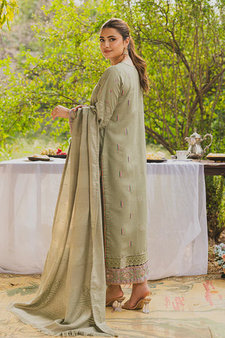 PERIDOT PEACH VELVET EMBROIDERED COLLECTION PR-385A