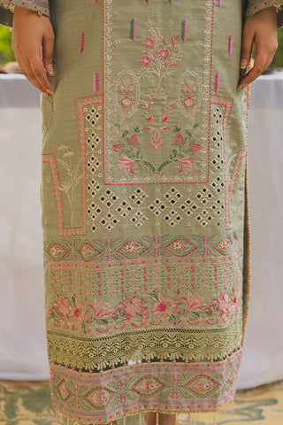 PERIDOT PEACH VELVET EMBROIDERED COLLECTION PR-385A