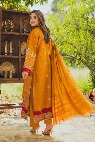 PERIDOT PEACH VELVET EMBROIDERED COLLECTION PR-385B