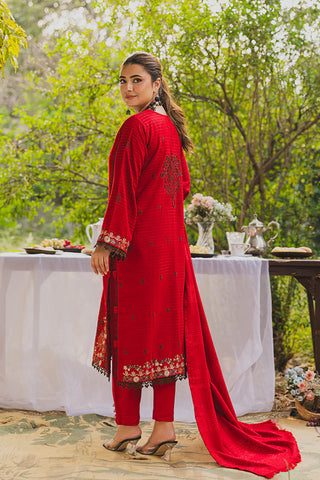 PERIDOT PEACH VELVET EMBROIDERED COLLECTION PR-386A