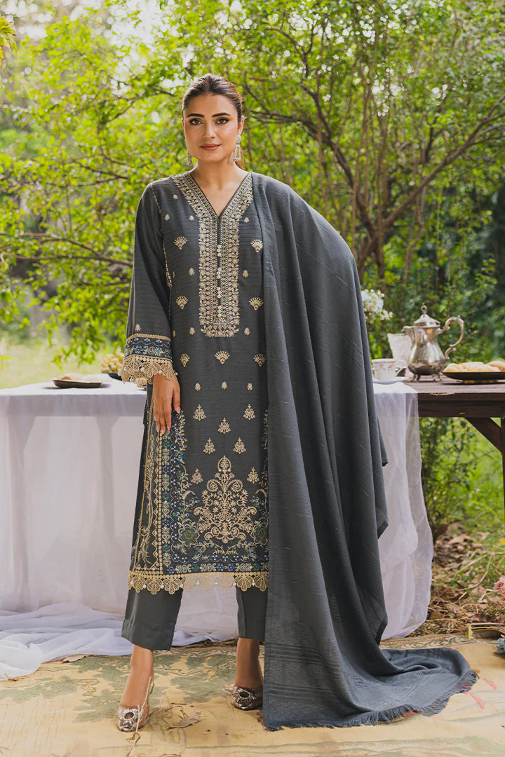 PERIDOT PEACH VELVET EMBROIDERED COLLECTION PR-386B