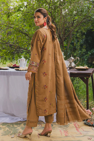 PERIDOT PEACH VELVET EMBROIDERED COLLECTION PR-387A