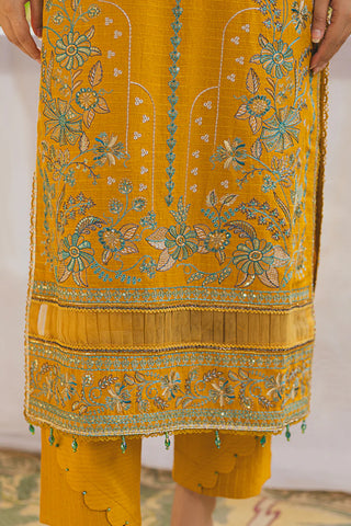 PERIDOT PEACH VELVET EMBROIDERED COLLECTION PR-388A
