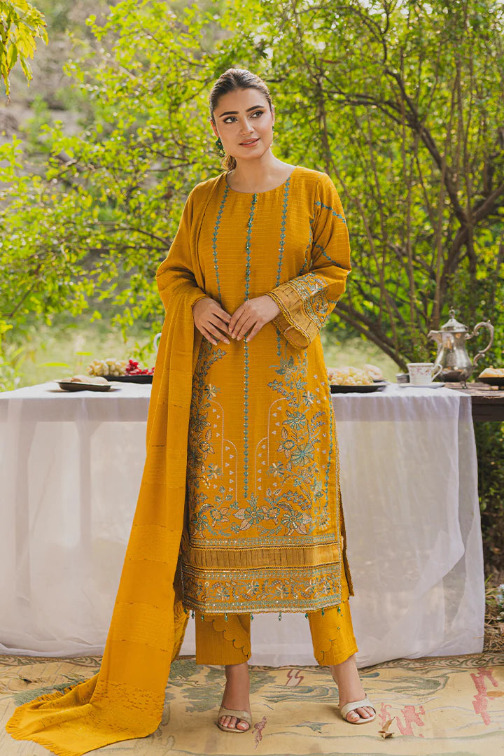 PERIDOT PEACH VELVET EMBROIDERED COLLECTION PR-388A