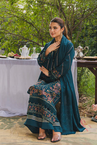 PERIDOT PEACH VELVET EMBROIDERED COLLECTION PR-388B