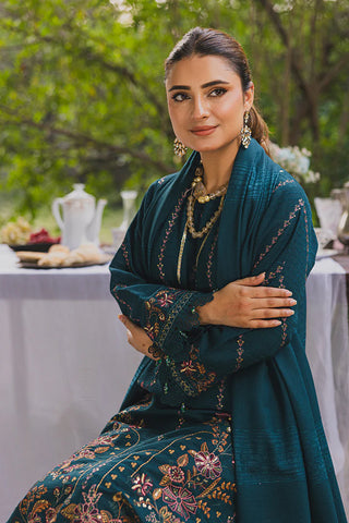 PERIDOT PEACH VELVET EMBROIDERED COLLECTION PR-388B