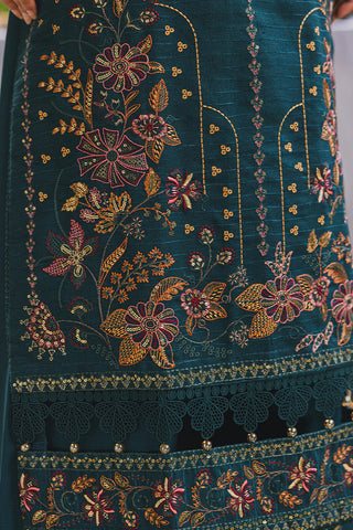 PERIDOT PEACH VELVET EMBROIDERED COLLECTION PR-388B