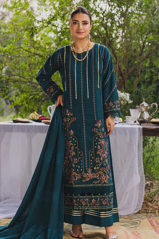 PERIDOT PEACH VELVET EMBROIDERED COLLECTION PR-388B