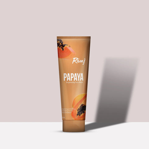 RIVAJ PAPAYA BRIGHTENING FACE WASH 100ML