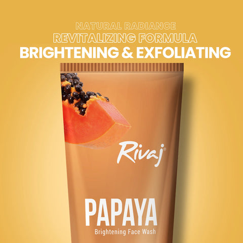 RIVAJ PAPAYA BRIGHTENING FACE WASH 100ML