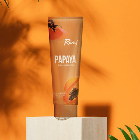 RIVAJ PAPAYA BRIGHTENING FACE WASH 100ML