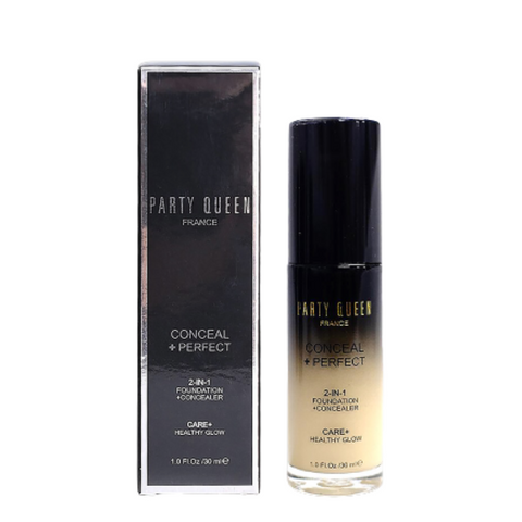 PARTY QUEEN FRANCE CONCEAL +PERFECT 2-IN1 FOUNDATION 30ML