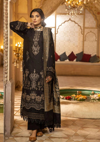 SHAISTA SAMI PEACH EMBROIDERED COLLECTION D-394