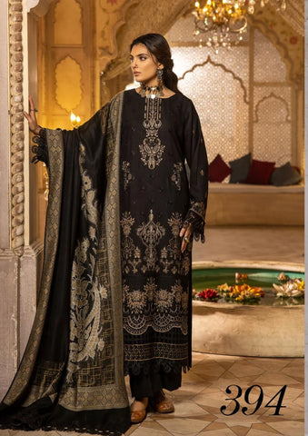 SHAISTA SAMI PEACH EMBROIDERED COLLECTION D-394