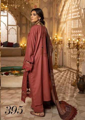 SHAISTA SAMI PEACH EMBROIDERED COLLECTION D-395
